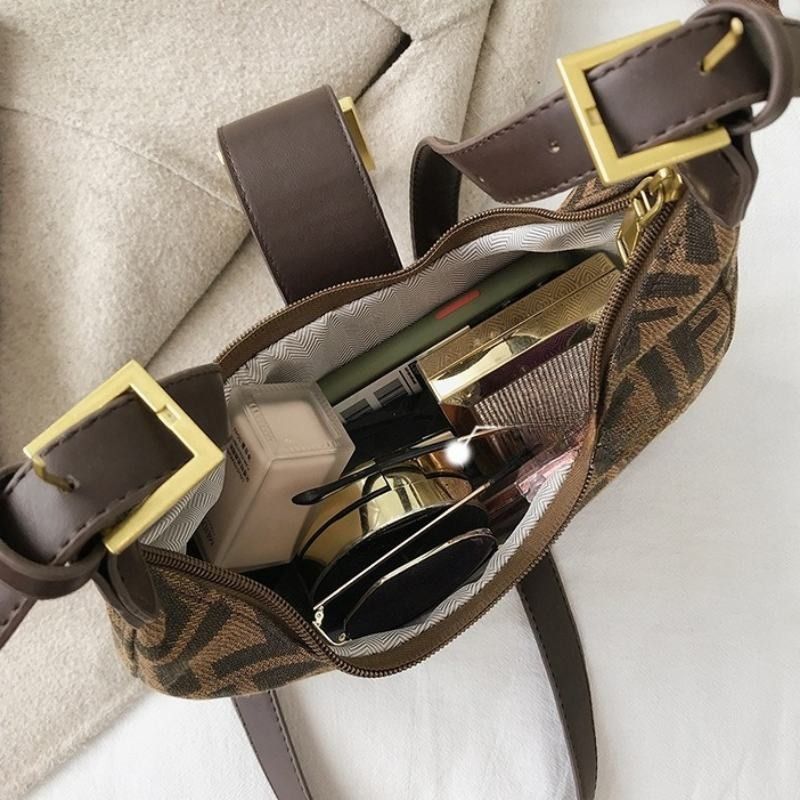 Mateamoda Refined Monogram Hobo Shoulder Bag