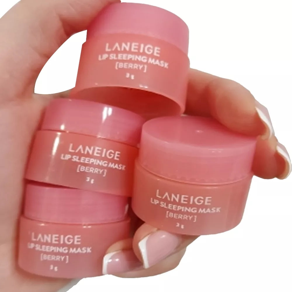 3g South Korea Lip Sleep Mask Night Sleep Maintenance Moisturizing Lip Gloss Bleach Cream Nourishing Lip Care Strawberry