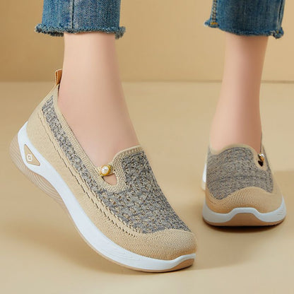 Women's Shoes Flats Loafers Versatile Spring New Shoes Cloth Shoes Shallow Mouth Lightweight Shoes Fashion Shoes