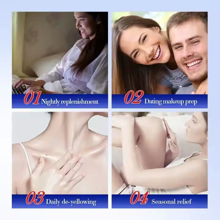 60g Three-Type Collagen Anti-Cracking Body Cream 60g Moisturizing Anti-Dryness Whitening Lotion for Skin-Nourishing Peeling anti-wrinkle, Anti-aging, Moisturizing, Refreshing, Nourishing, Whitening