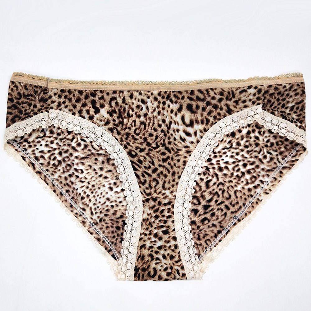 4pcs Women's Bikini Underwear Panties Lace Trim Classic Low Rise Lady Soft Breathable Briefs Hipster Pantie