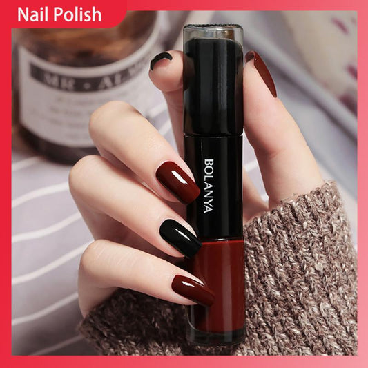 Two Color Set Regular Nail Polish Free Baking Lasting Quick Dry Nail Varnishes Sequins Lacquer for Manicure Nail Art Polish