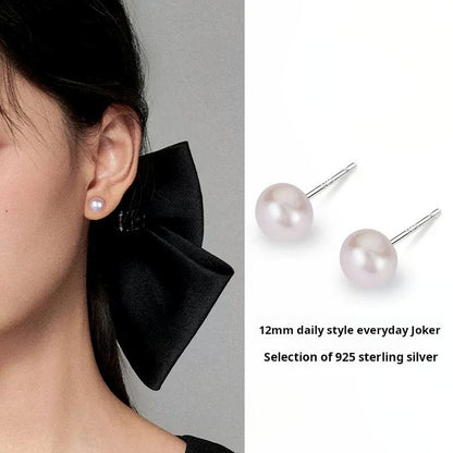 Pearl Retro Women's Earrings Korean Edition Simple Design High End Earrings and Accessories
