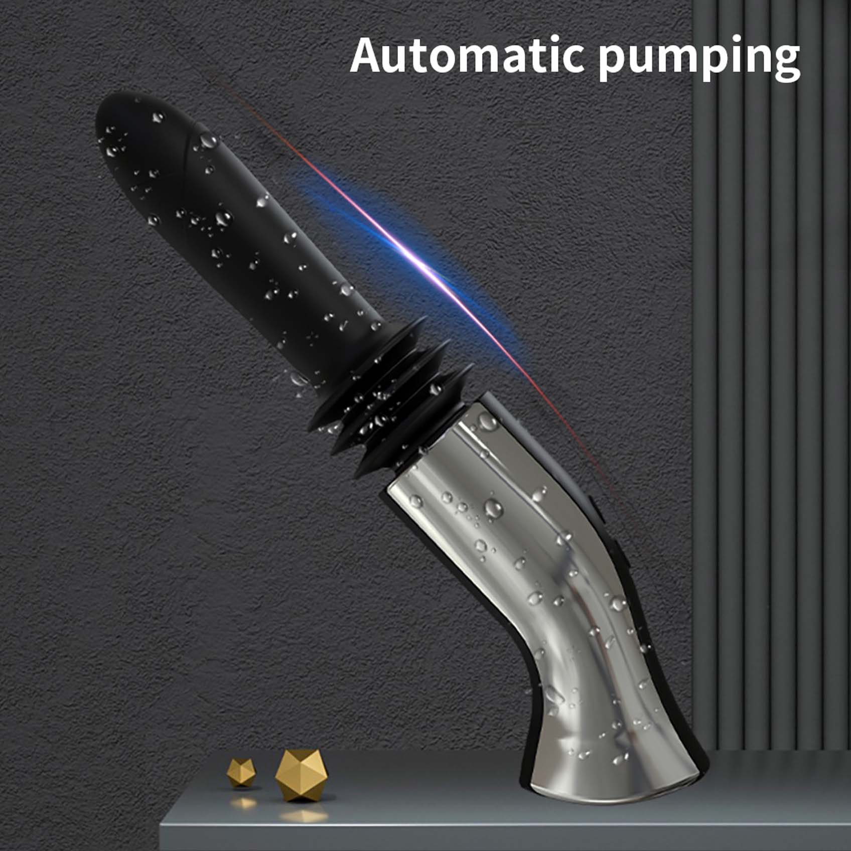 Upgraded Handsfree Automatic Fucking Vibrator Smooth Shaft Handhold Wireless Anal Stimulation Sex Machine Love Toys for Women Lesbian Couple