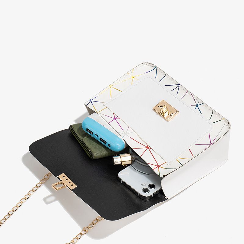 Bag female new niche bag geometric gradient small square bag crossbody bag