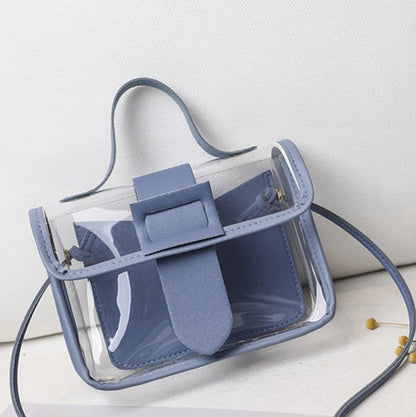 Small Bag Transparent Square Fashion Clutches PVC Shoulder Bag Crossbody Handbag Crossbody Bags