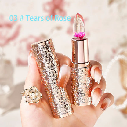 Petal jelly color changing lipstick Moisturizing, moisturizing, repairing dryness, non fading, non staining cup new lipstick color changing lipstick moisturizing, waterproof