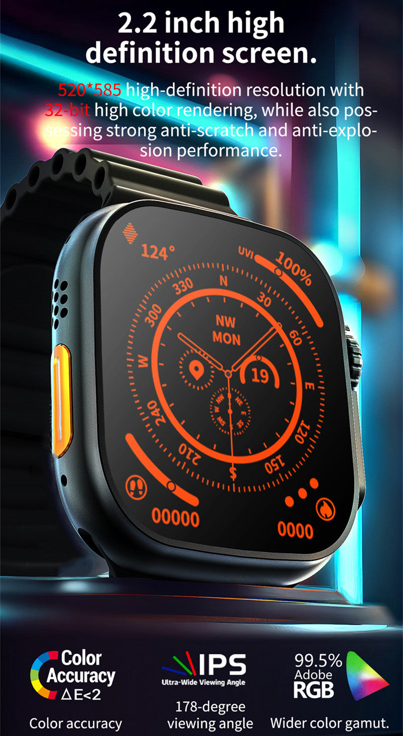 RichRipple Smart Watch Series 11 Ultra white Case with fashion Sport Band M wireless charging Fitness Tracker Blood Oxygen & ECG Apps Always-On Retina Display Water Resistant SmartWatch