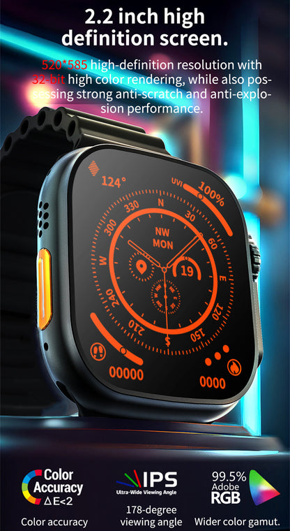 RichRipple Smart Watch Series 11 Ultra white Case with fashion Sport Band M wireless charging Fitness Tracker Blood Oxygen & ECG Apps Always-On Retina Display Water Resistant SmartWatch