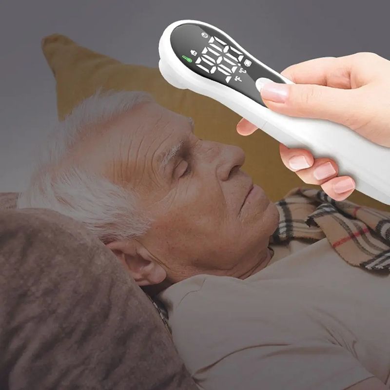 Non-contact Digital Infrared Thermometer Portable Precision Handheld Pyrometer LCD Display Screen Multifunctional IR Thermometer Rechargeable IR Thermometer Medical Equipment