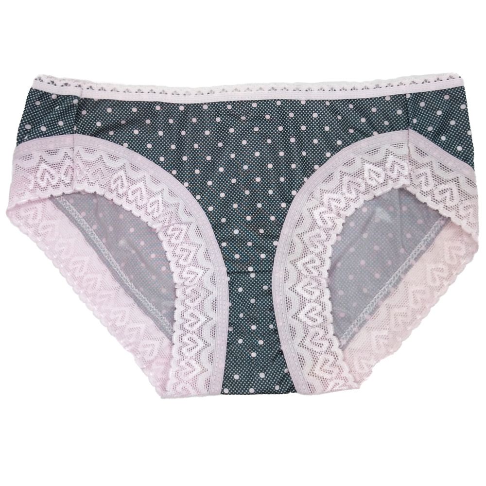 4pcs Women's Bikini Underwear Panties Lace Trim Classic Low Rise Lady Soft Breathable Briefs Hipster Pantie