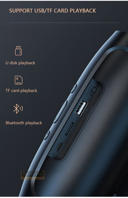 Bluetooth Accessories Waterproof Subwoofer Portable Bluetooth Wireless Speaker Surround Loudspeaker TF Card AUX Sound Box TWS USB Flash Drive Wireless Speakers