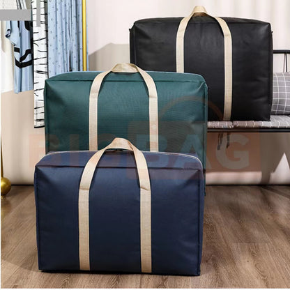 Extra Large Moving Bags with Zippers & Carrying Handles, Waterproof Heavy-Duty Storage Tote for Space Saving Moving Storage