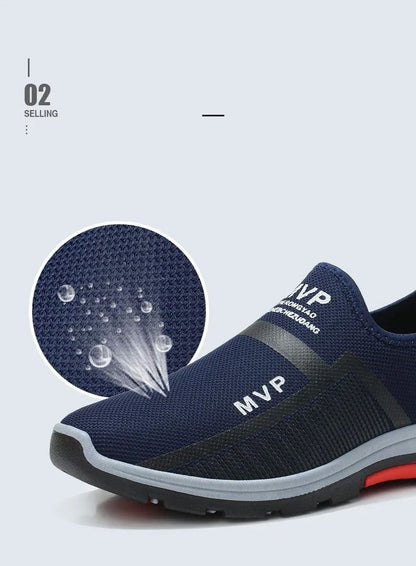 ASSKLO Men Shoes Loafers Anti Foot Odor Shoes Breathable Sneakers Driving Shoes Rubber Sole Light Mesh Walking Shoes Man Slip on Casual Shoe Shoe Flats Male Sports Shoes Canvas Shoes Cloth Shoes blue