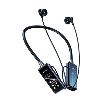 Sports Earphones Two Ears in-ear Wireless Bluetooth Earpods Neckband Earphones Earbuds Ultra-Long Standby Ear Return Monitoring Card Plug-in Noise Reduction Comfortable And Stylish High Quality