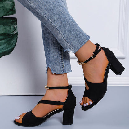 Women Shoes Sandals Ladies Shoes Heels Heels Block Heel Thick Heel Chunky Heel Bling Shoes