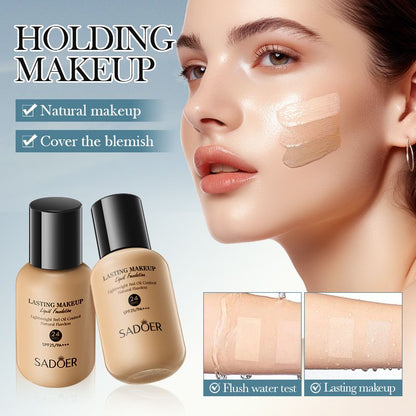 40ml SADOER Holding makeup liquid foundation natural lasting oil control is not easy to remove makeup concealer moisturizing dry skin bb cream for women moisturizing non-card powder