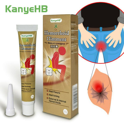 New Herbal Hemorrhoid Ointment Treatment Internal External Anal Fissure & Anal Swell Bleed Counterpain Cream Hemorrhoids Ointment Herbal Internal And External Piles Pain Relief Cream