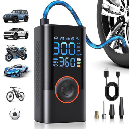 4000 Ah Wireless Car Air Compressor Air Pump PortableAir Pump Electric Tire Inflator Pump for Motorcycle Bicycle Boat AUTO Tyre Balls Inflatable,power bank,portable charger