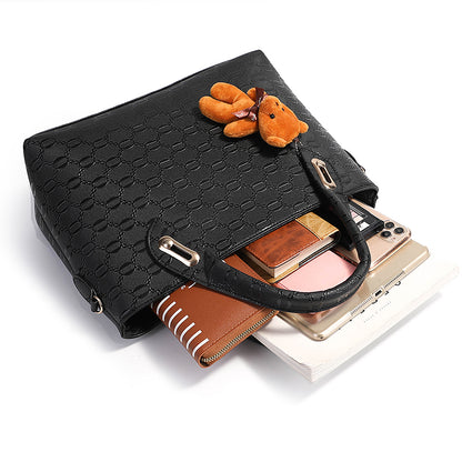 4PCS/Set Women Bags Handbags For Ladies Bags Shoulder Bag Lady Purse Wallet Clutch On Sale