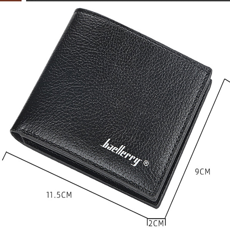 Baellerry PU Leather Classic Men Wallets Coin Pocket Small Wallet Gift for Men Purses Card Holder Male Clutch Money Bag ,Men's Bags New Design High Quality Purse