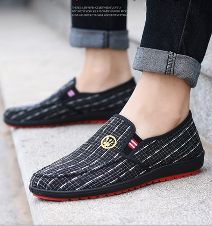 New Canvas Shoes Men's Shoes Cloth Shoes Soft Sole Men's Casual Slacker Shoes Sports Running Shoes Athletic