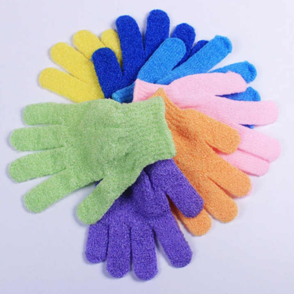 Coffee Sea Salt Bath + Gloves Pair - Brightening & Whitening SPA Scrub Exfoliating Face Body Dead Skin Dr Meinaier and Exfoliating Bath Glove Cleaning Body Cleanser Set