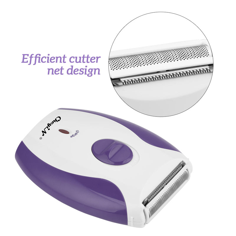 Lady Shaver Hair Removal Epilator Bikini Shaving Razor Women Epilator Electric Hair Removal Facial Body Lady Bikini Legs Arms Armpit Hair Remover Underarms Rechargeable