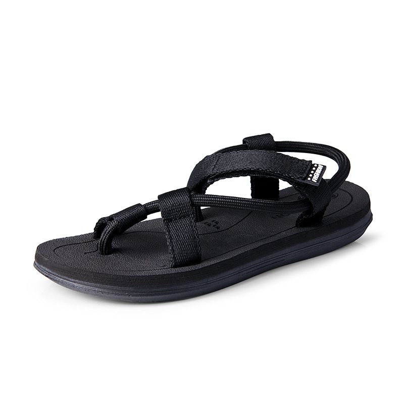 Men's Sandals Slippers Durable Fashion Beach Shoes driving shoes Comfortable sneakers black【kindly buy1size bigger than usual】
