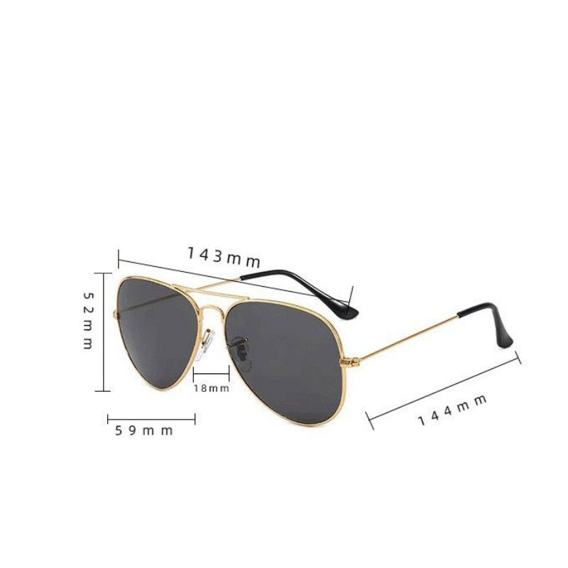 Sunglasses Glasses Men's Retro Thick-edge Metal Frame Trendy