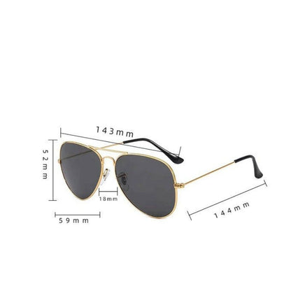 Sunglasses Glasses Men's Retro Thick-edge Metal Frame Trendy