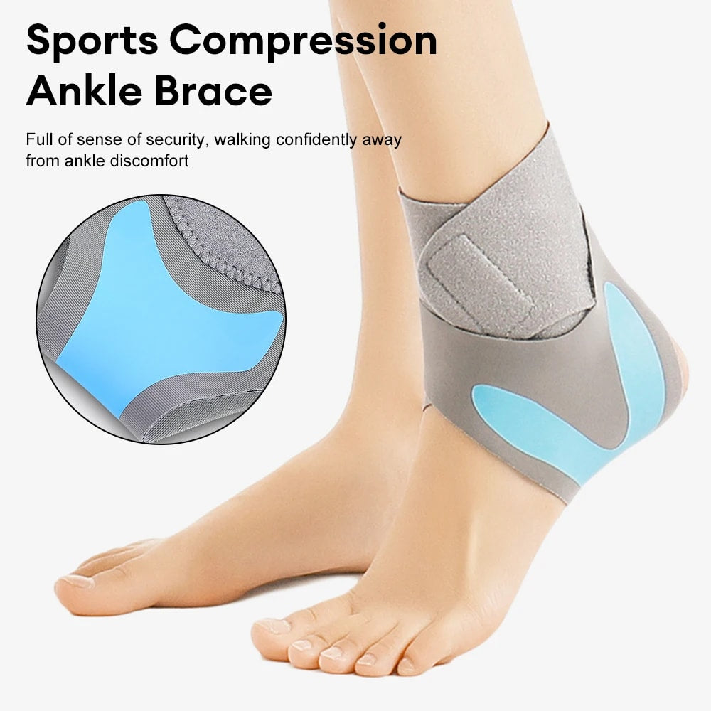 1pc Sports Ankle Brace for Women Men Adjustable Compression Ankle Wrap Support Soft Elastic Breathable Brace Protector Ankle Guard Ankle protective brace for basketball and football