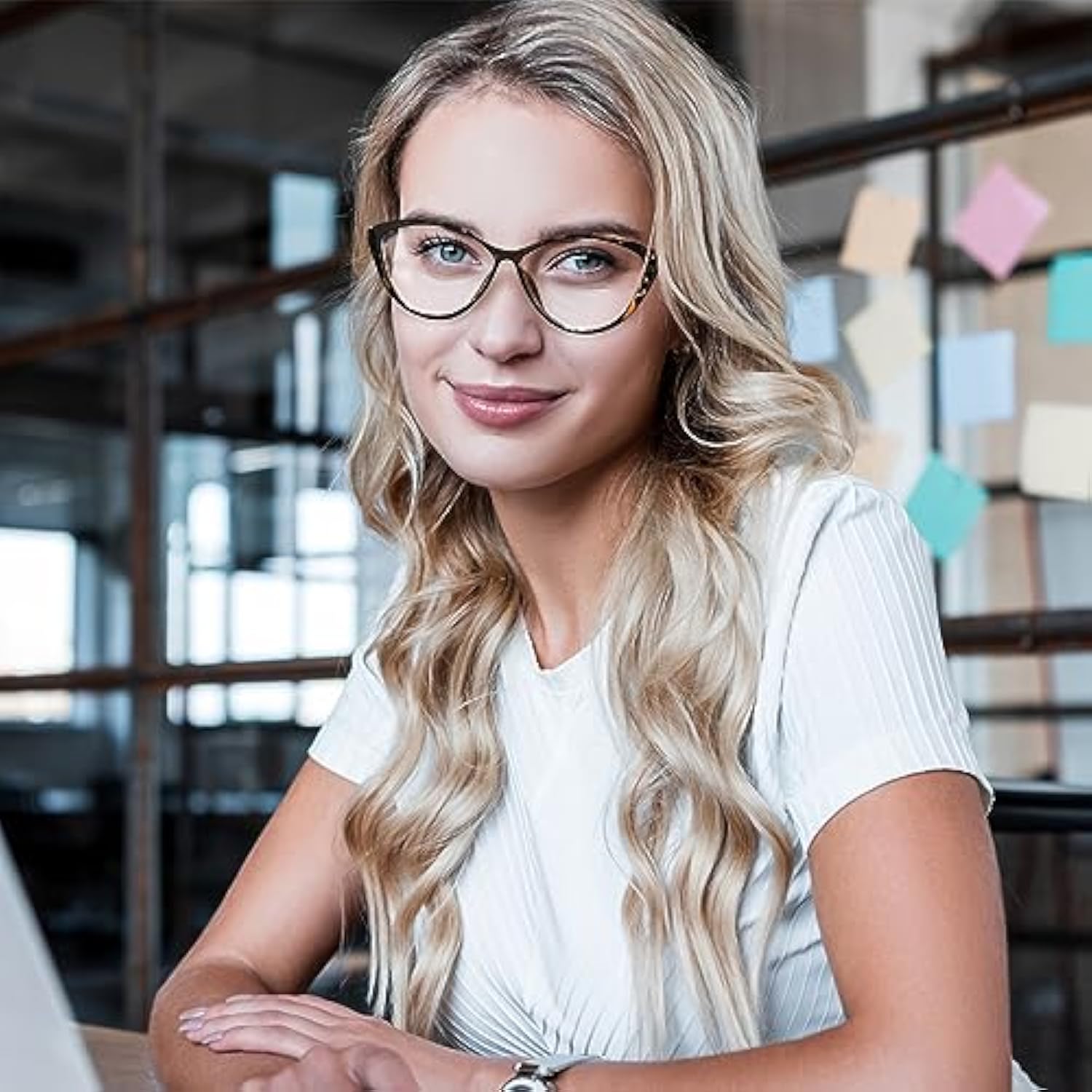 Women's Retro Cat Eye Anti Blue Light Glasses Anti Blue Light Gaming Glasses Computer Office Glasses Used For Daily Decorative Wear Or Eye Protection