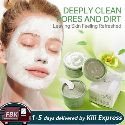 Green Tea Cleansing Mask Purifying Clay Mask Oil Control Remove Blackhead Mud