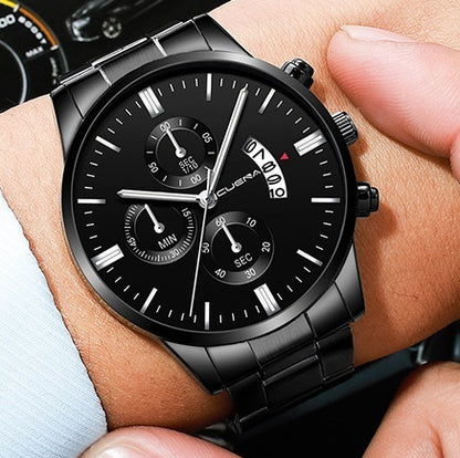 Men Watch Date Stainless Steel Male Watches Quartz WristWatch Wrist Waterproof Watch Valentines Gift Fashion Luxury Mens Watches With Date