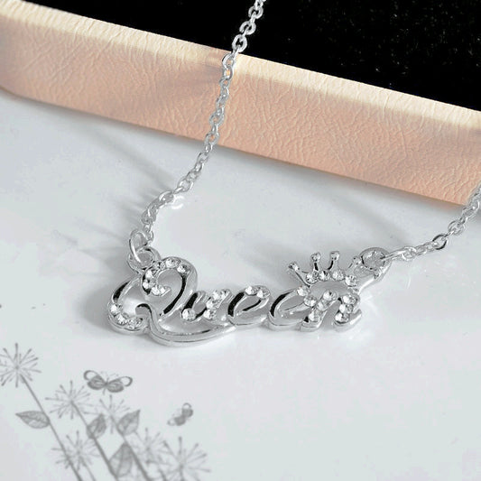 Hot-selling short letter necklace collarbone chain