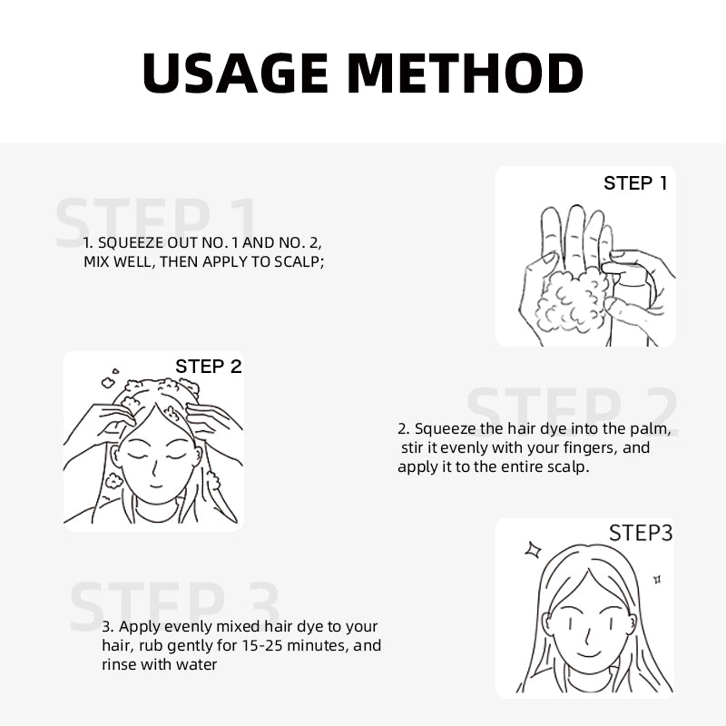 400ml hair coloring hair coloring shampoo, organic natural quick hair dye, plant essence, dark hair coloring agent, male and female shampoo black hair dye, plant pure natural Black