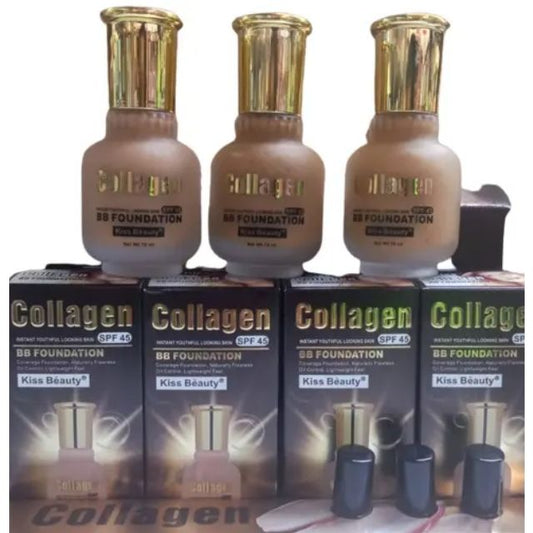 Kiss Beauty Collagen SPF 45 BB Foundation Coverage Makeup Foundation