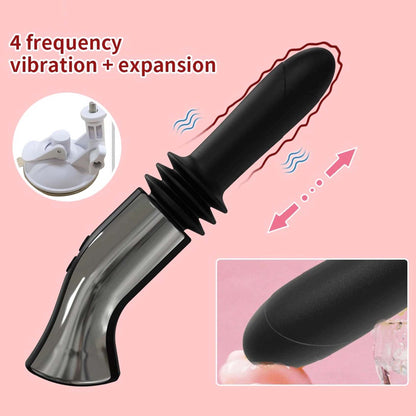 Upgraded Handsfree Automatic Fucking Vibrator Smooth Shaft Handhold Wireless Anal Stimulation Sex Machine Love Toys for Women Lesbian Couple