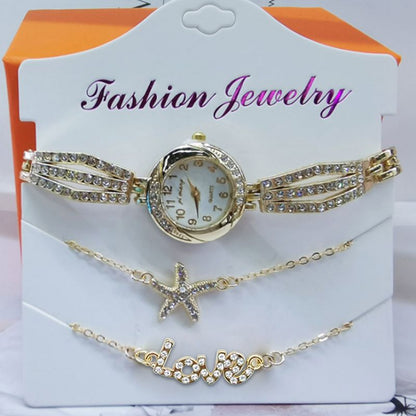 Women's Bracelet Watch Set Luxury Quartz Woman Watches Bangles Set Casual Dress Elegant Ladies Wristwatch Gifts