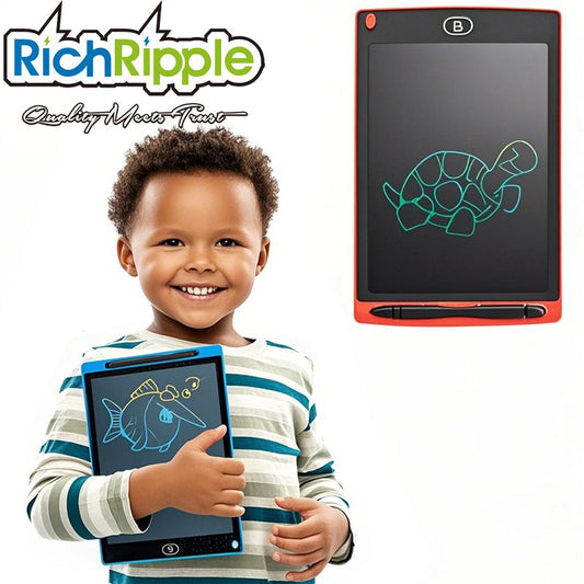 RichRipple 8.5 Inch LCD Writing Tablet, Electronic Drawing Board+Pen Digital Graphic Erasable Reusable Electronic Drawing Pads, Educational and Learning Toy for Boy and Girls