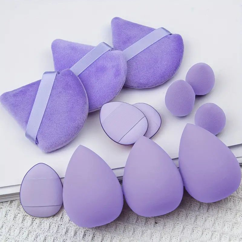 12pcs Beauty Egg Makeup Blender Cosmetic Puff Makeup Sponge Cushion Foundation Powder Sponge Beauty Tool Women Make Up Accessories