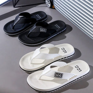 ASSKLO Men's Slippers Sandals Open Shoes Durable Men's Shoes flip Flops Anti Slip Casual Unisex Beach Sandals Non-slip Man Beach Sandals Bathroom shower Slippers Garden Shoes Flat Shoes black