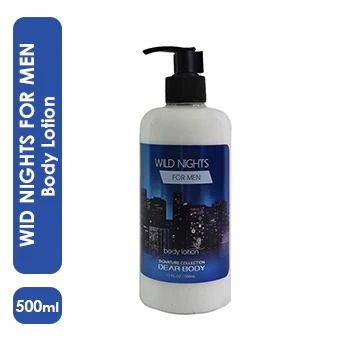 6 Pack Dear Body Wild Nights For Men Pump Lotion, Shower Gel, Body Splash, Body Cream, Body Mist and Small Lotion Keep Fresh Body Washes Skin Keep Body Fresh Body Luxuries Signature Collection