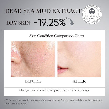 7pcs BIOAQUA Deep Mineral Dead Sea Facial Mask Sheet Moisture Mud Mask Face Care Skin Care Set Acne Sunscreen Pores Moisturizing Oil-control Anti-aging Replenishment Facia Product