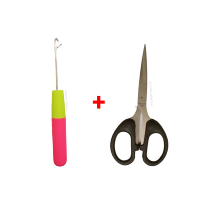 Latch Hook Crochet Needle + Scissors