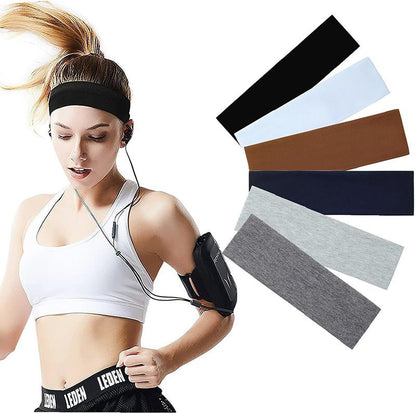 Simple Solid Color Elastic Sports Headband With Fitness For Men And Women Sweat Absorbing Headband Tied Headband Non Slip Headband Headband