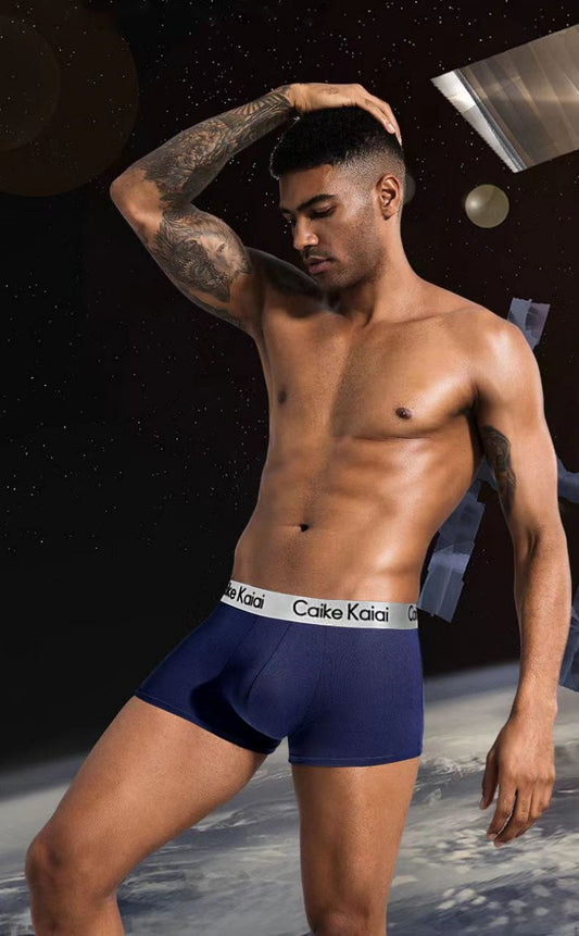 Caike Kaidi 4-piece gift box Men's underwear Men's Clothes Underwear Men's Boxer Briefs Cotton underwear Trend Antibacterial Breathable and Youth shorts Underwear