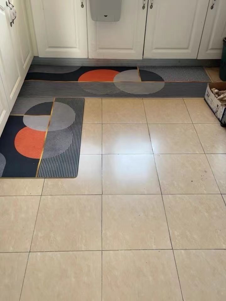 2 Pieces Kitchen Rugs Set Non Slip Kitchen Mat Rubber Backing Mat Slip Kitchen Mats Waterproof Kitchen Rug Ergonomic Comfort Standing Mat for Kitchen