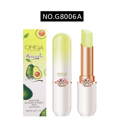 Honey Peach Girl's Color Changing Lipstick Moisturizing, Moisturizing and Makeup Keeping Honey Peach Crystal Jelly Warm lipstick